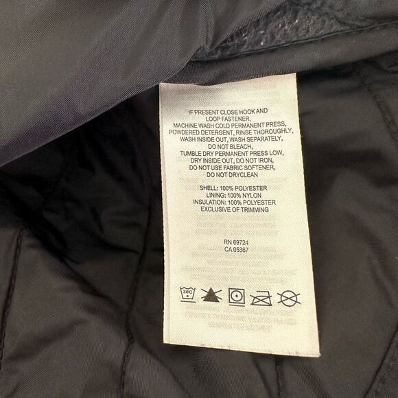 COLUMBIA woMens Black lightweight Fleece & softshell zip puffer vest medium - Picture 6 of 8